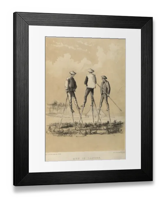 Framed Print : Men Of Landes Framed Print : Men Of Landes