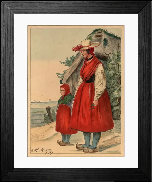Framed Print : Prussian Fishwife Framed Print : Prussian Fishwife