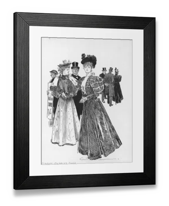 Framed Print : Illustration By Charles Dana Gibson Framed Print : Illustration By Charles Dana Gibson