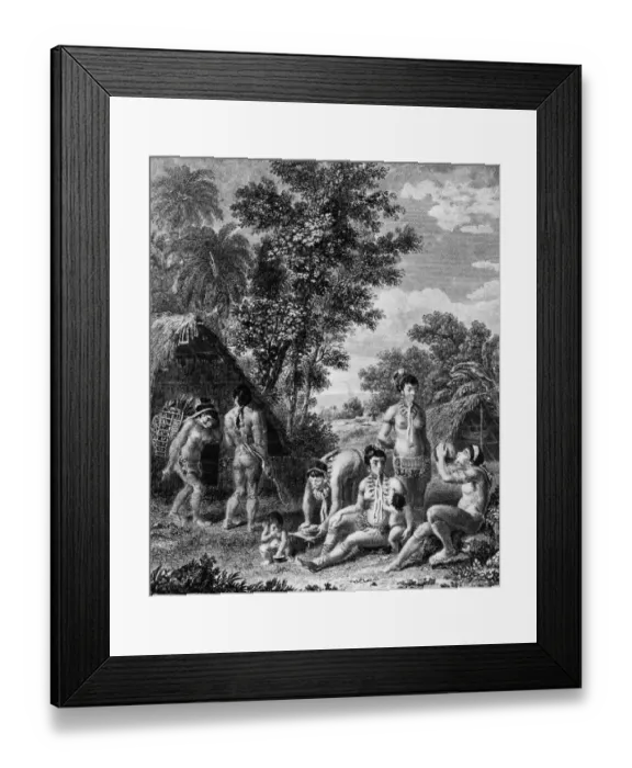 Framed Print : Carib Family Framed Print : Carib Family