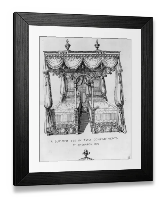 Framed Print : Four Poster Twin Framed Print : Four Poster Twin