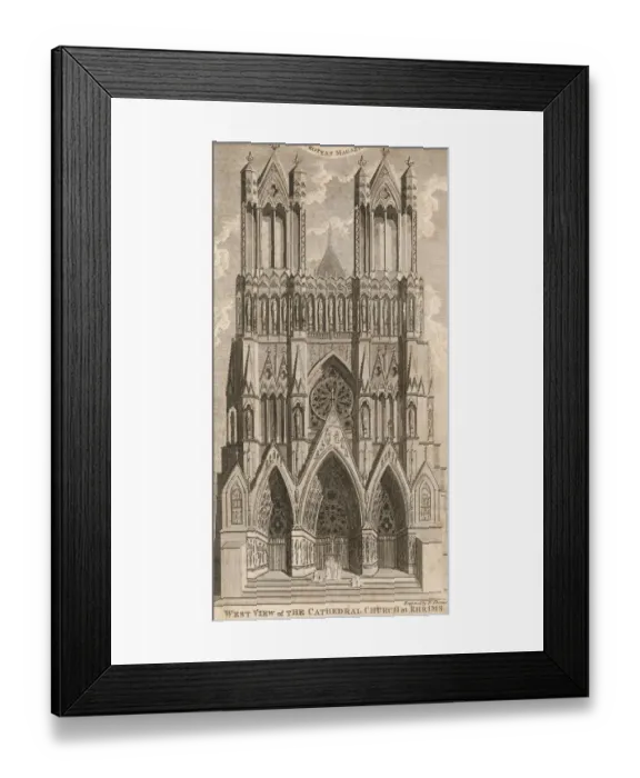 Framed Print : Rheims Cathedral Framed Print : Rheims Cathedral