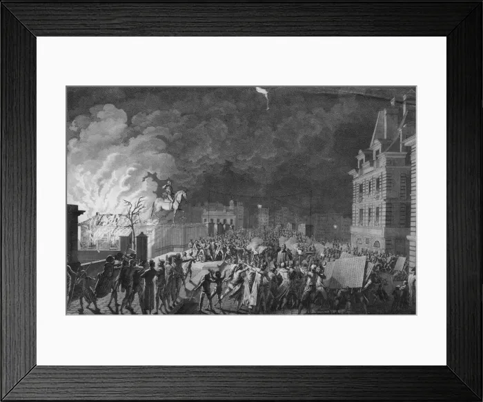 Framed Print : Burning The Guardhouse Framed Print : Burning The Guardhouse