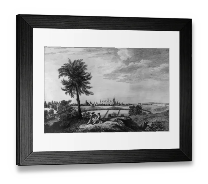 Framed Print : New York. circa 1780: New York City. (Photo by Hulton Archive / Getty Images)