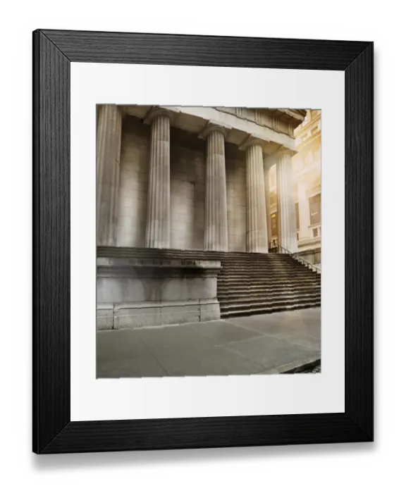 Framed Print : Empty facade Framed Print : Empty facade