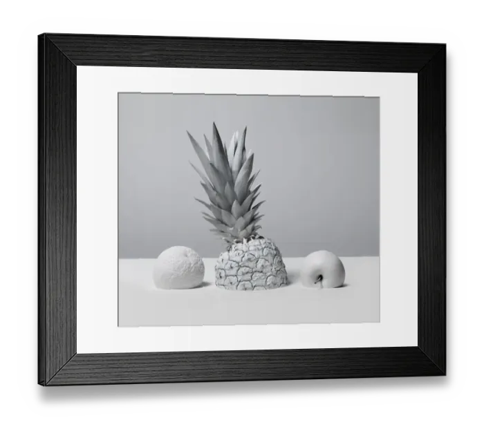 Framed Print : White Nature Pineapple Series 4 Framed Print : White Nature Pineapple Series 4