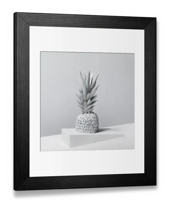 Framed Print : White Nature Pineapple Series 3 Framed Print : White Nature Pineapple Series 3