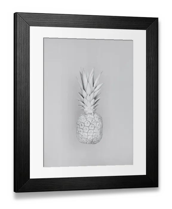 Framed Print : White Nature Pineapple Series 2 Framed Print : White Nature Pineapple Series 2