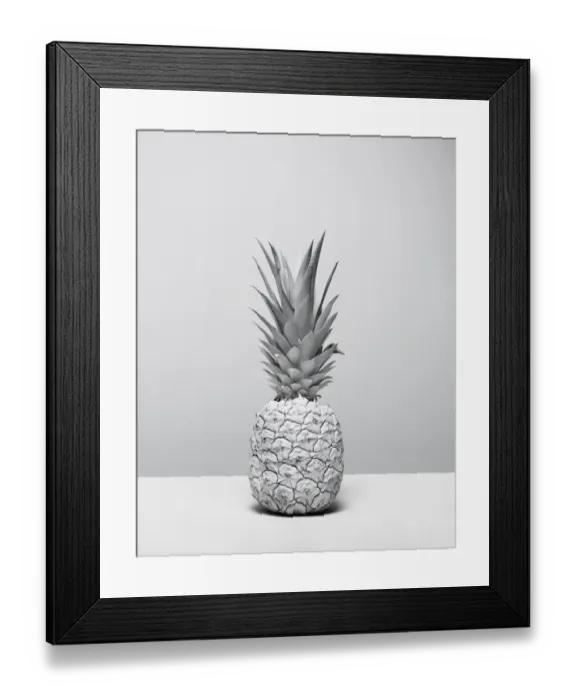 Framed Print : White Nature Pineapple Series 1 Framed Print : White Nature Pineapple Series 1