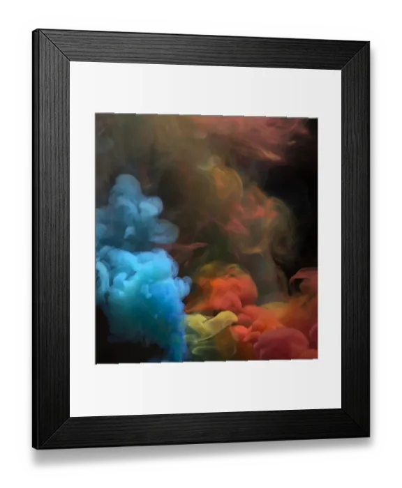 Framed Print : Smoke. Colored smoke that rises up and mixes in beautiful abstractions Framed Print : Smoke. Colored smoke that rises up and mixes in beautiful abstractions
