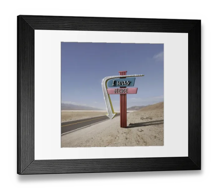 Framed Print : Neon in the road Framed Print : Neon in the road