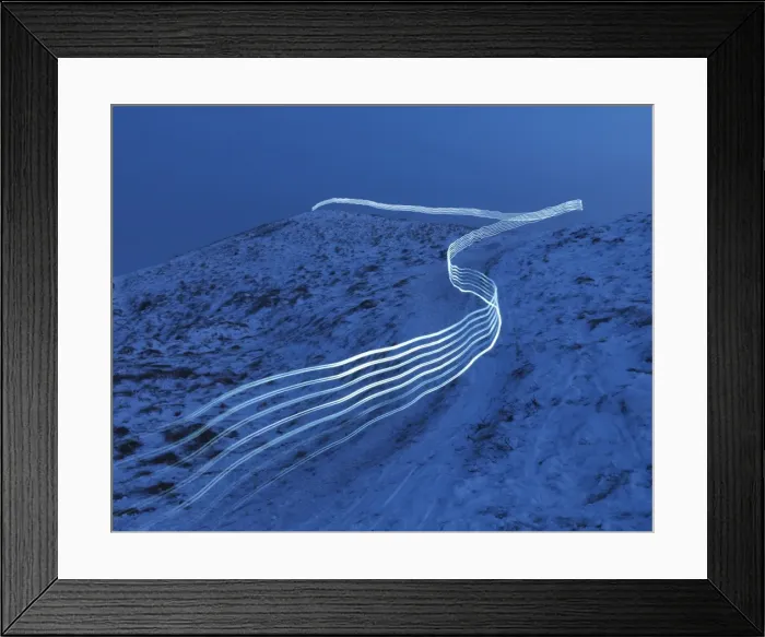 Framed Print : Light Trail