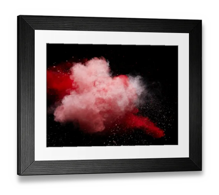 Framed Print : explosion of colored powder Framed Print : explosion of colored powder