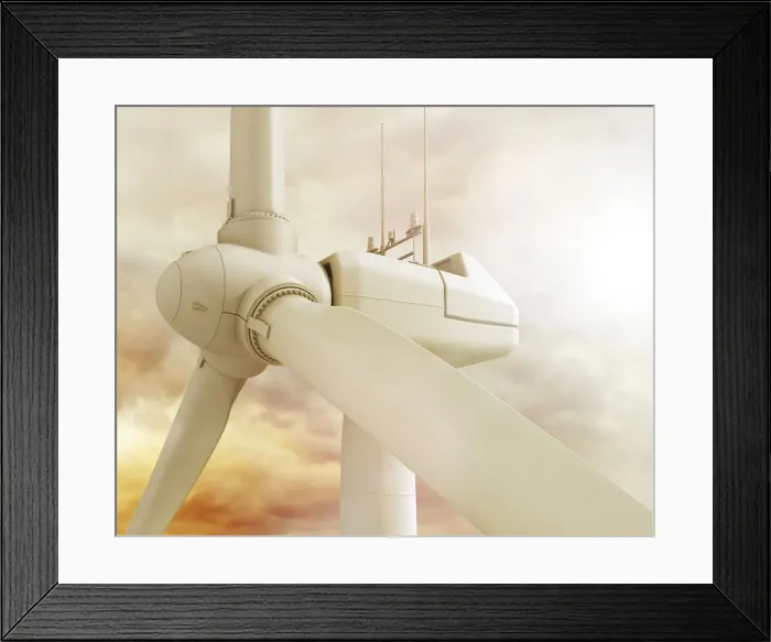 Framed Print : Wind Turbine close up Framed Print : Wind Turbine close up
