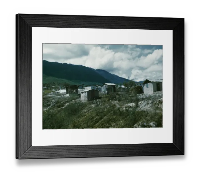 Framed Print : Mountain Village Framed Print : Mountain Village