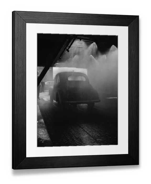 Framed Print : Rain Test For Car Framed Print : Rain Test For Car