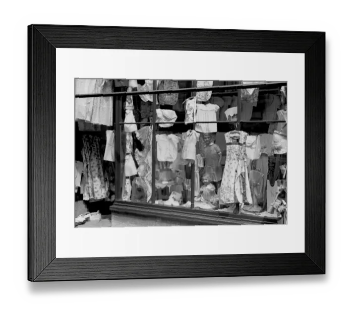 Framed Print : Goods In Window Framed Print : Goods In Window