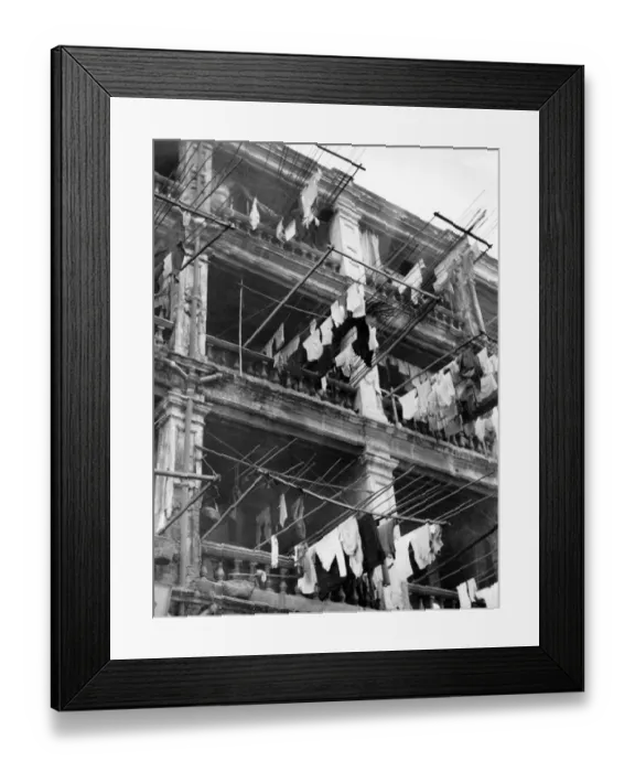 Framed Print : Hong Kong Washing Framed Print : Hong Kong Washing