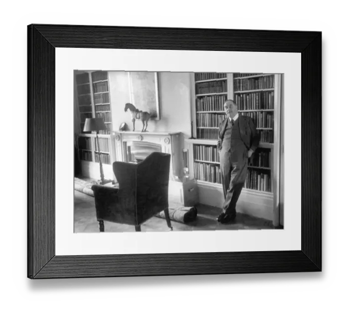 Framed Print : H G Wells. English novelist Herbert George Wells 