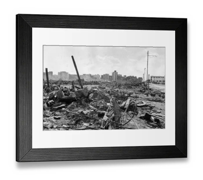 Framed Print : Damage At Port Said Framed Print : Damage At Port Said