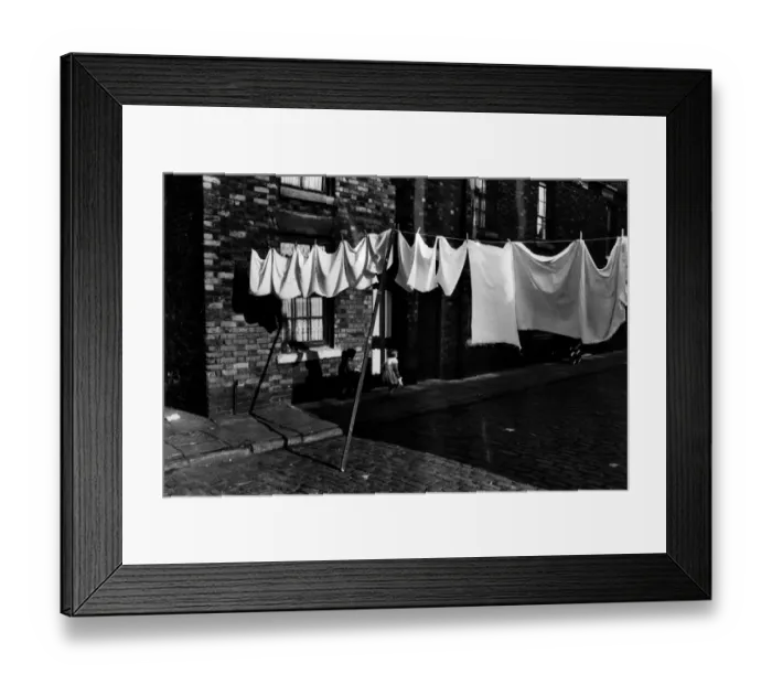 Framed Print : Salford Slum; The Housing Jungle