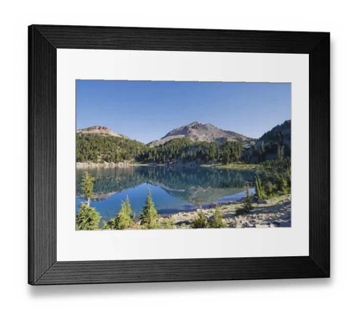 Framed Print : Mountain reflected in helen lake Framed Print : Mountain reflected in helen lake