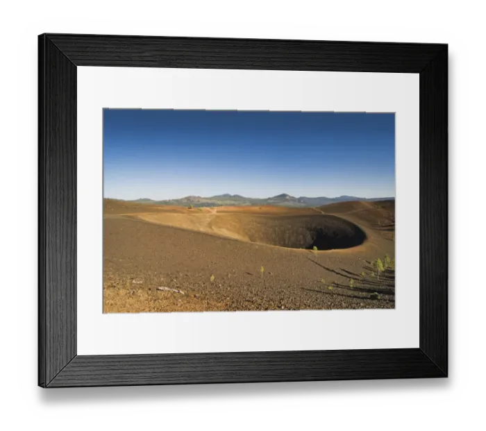 Framed Print : Volcano crater lassen volcanic national park