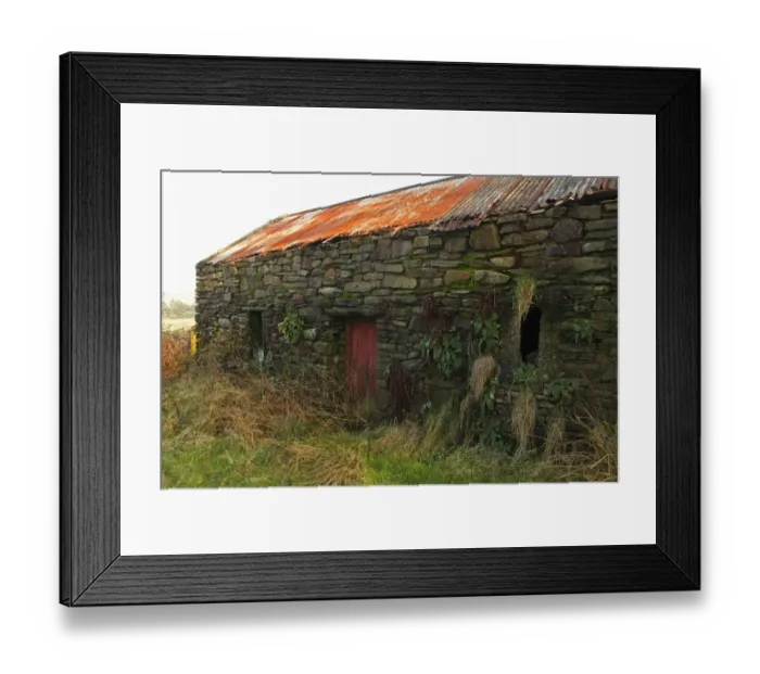 Framed Print : Stone outhouse on bere island in west cork Framed Print : Stone outhouse on bere island in west cork