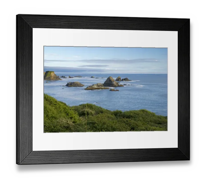 Framed Print : Oregon coast and offshore rocks Framed Print : Oregon coast and offshore rocks