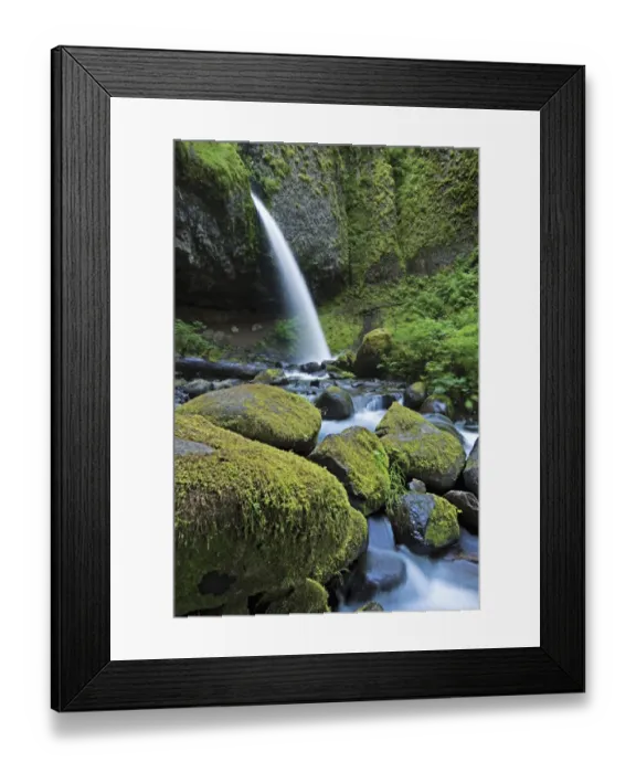 Framed Print : Waterfall and stream