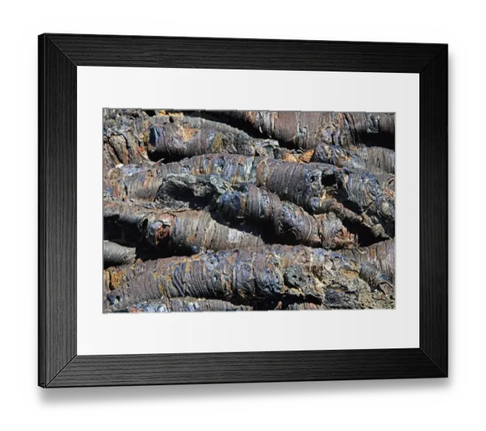 Framed Print : Close Up Of Volcanic Tubes And Blue Lava Framed Print : Close Up Of Volcanic Tubes And Blue Lava