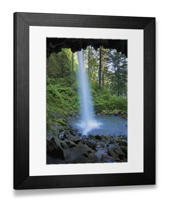 Framed Print : Waterfall. Oregon United States Of America Framed Print : Waterfall. Oregon United States Of America