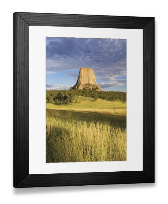 Framed Print : Sunset On Devils Tower Framed Print : Sunset On Devils Tower