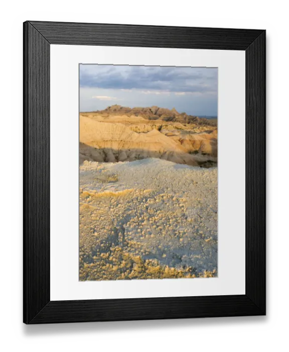 Framed Print : Sunset On The Hills Of Badlands National Park Framed Print : Sunset On The Hills Of Badlands National Park