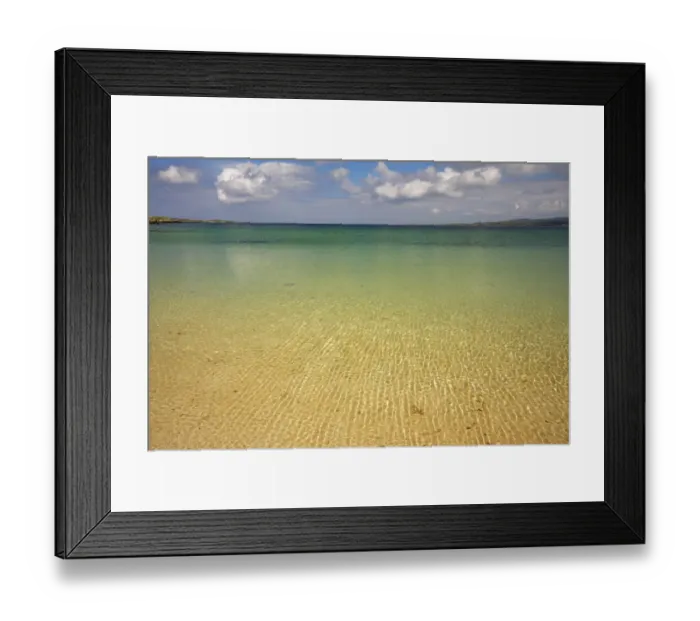 Framed Print : Clear Waters At Ballyconneely Beach In The Connemara Region Framed Print : Clear Waters At Ballyconneely Beach In The Connemara Region