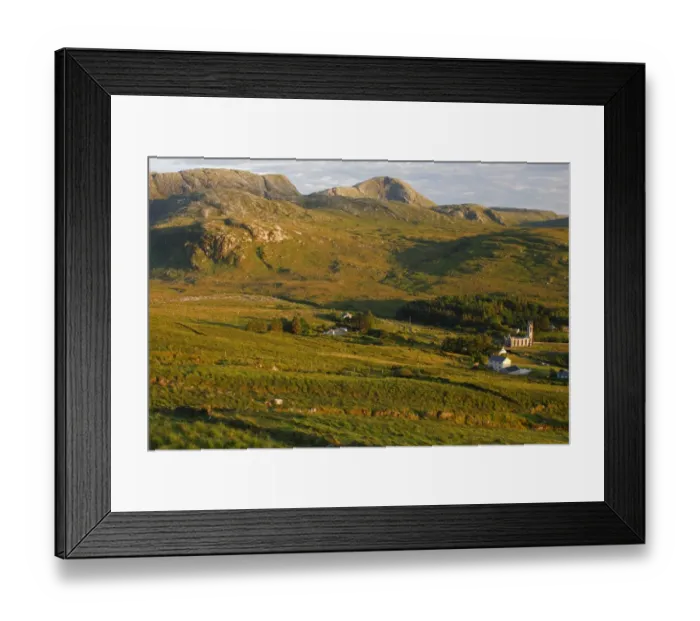 Framed Print : Dunlewey Church In The Poison Glen Valley Near Gweedore Framed Print : Dunlewey Church In The Poison Glen Valley Near Gweedore