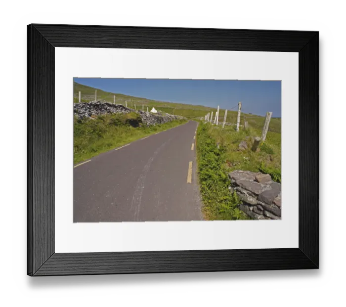 Framed Print : Open Road On Slea Head On The Dingle Peninsula Framed Print : Open Road On Slea Head On The Dingle Peninsula