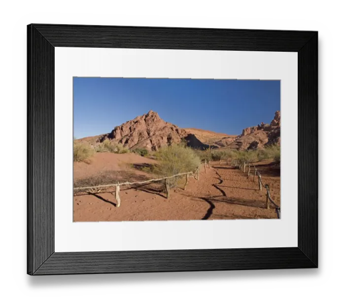 Framed Print : a trail through talampaya national park Framed Print : a trail through talampaya national park
