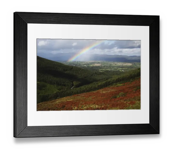 Framed Print : rainbow over the vee in munster province Framed Print : rainbow over the vee in munster province