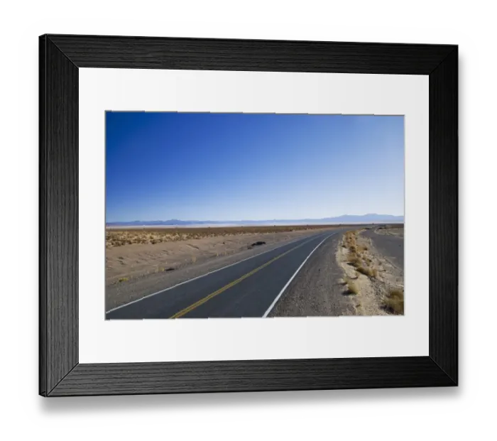 Framed Print : highway 52 on the altiplano Framed Print : highway 52 on the altiplano