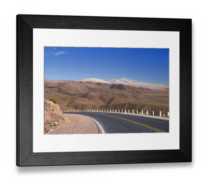 Framed Print : highway 52 west of purmamarca Framed Print : highway 52 west of purmamarca