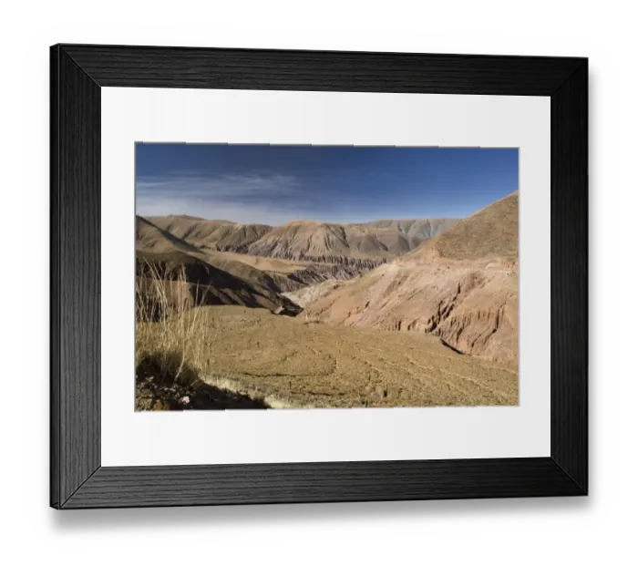 Framed Print : argentine landscape west of purmamarca Framed Print : argentine landscape west of purmamarca