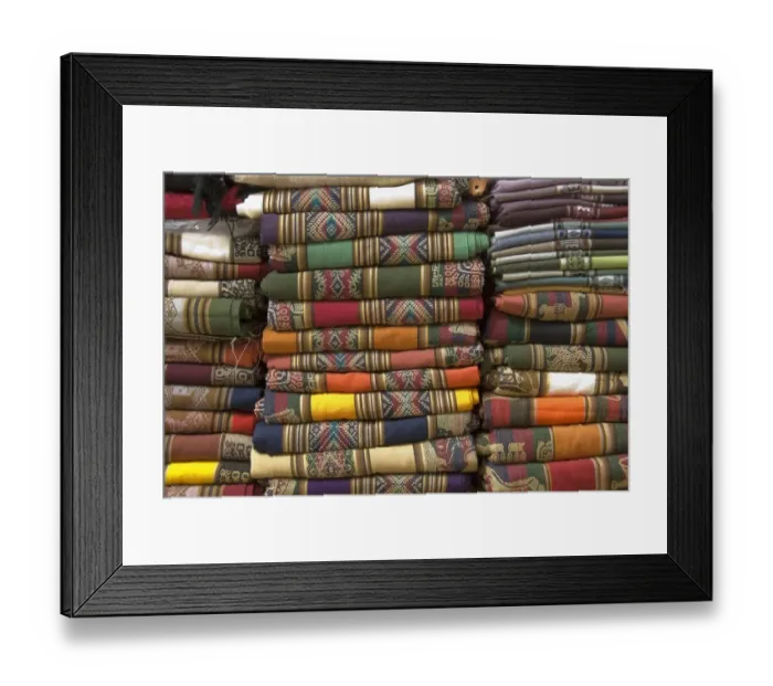 Framed Print : colorful argentine blankets Framed Print : colorful argentine blankets