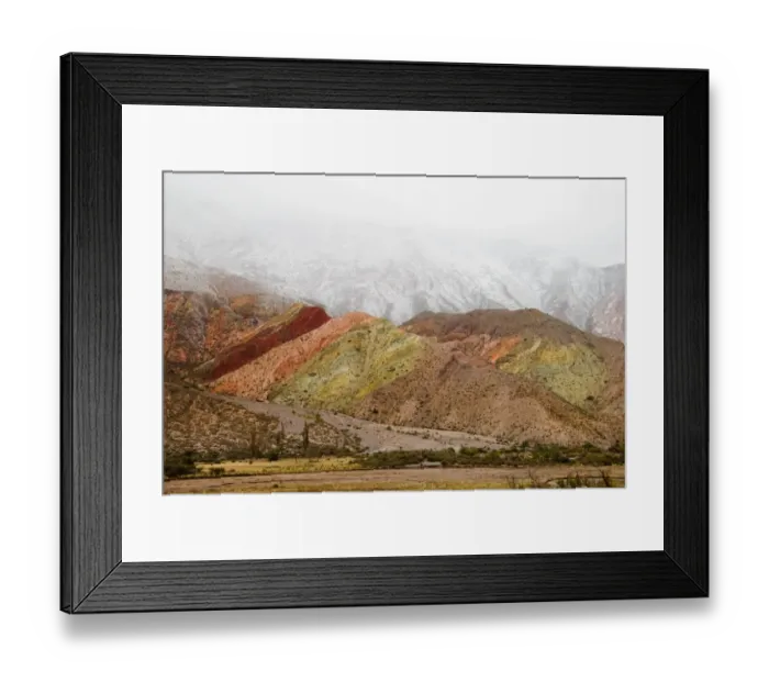 Framed Print : the colorful hills near purmamarca in northwest argentina Framed Print : the colorful hills near purmamarca in northwest argentina