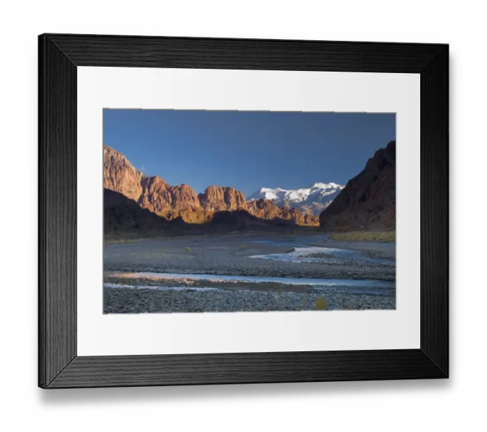 Framed Print : morning light in the valley of the andes of argentina Framed Print : morning light in the valley of the andes of argentina