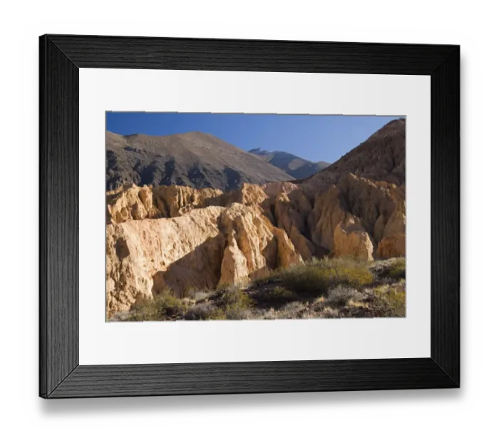 Framed Print : rock formations in the andes near the city of mendoza Framed Print : rock formations in the andes near the city of mendoza