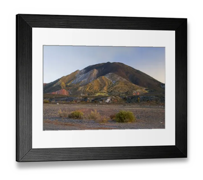 Framed Print : hills with colorful rock Framed Print : hills with colorful rock
