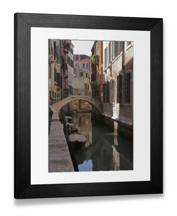 Framed Print : The Canal And A Bridge Framed Print : The Canal And A Bridge