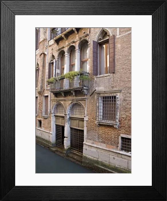 Framed Print : Front Of A Palace Along A Canal Framed Print : Front Of A Palace Along A Canal