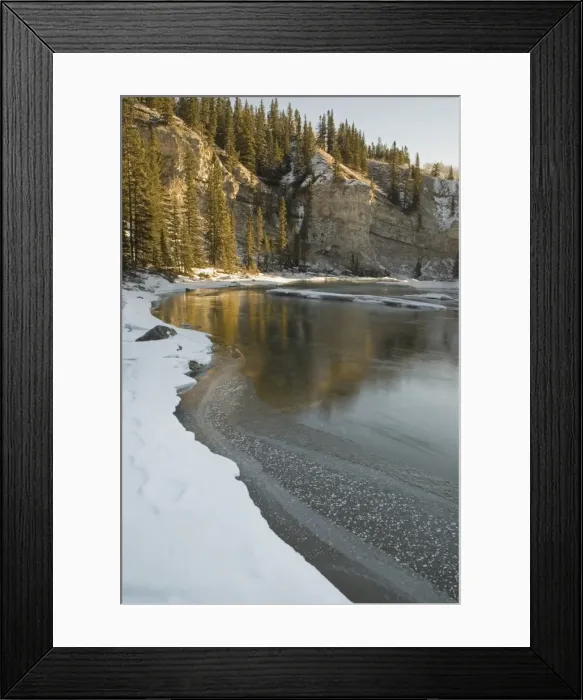 Framed Print : Elbow River In Winter Framed Print : Elbow River In Winter